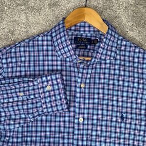Polo Ralph Lauren Men's XL Classic Fit Performance Button Down Shirt Blue